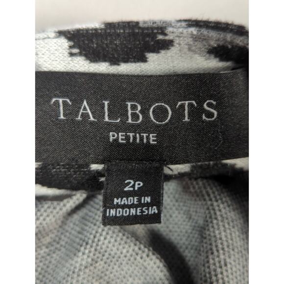 Talbots Petite 2P Leopard Print Skirt A-Line Animal Pattern Career Casual - Picture 2 of 10